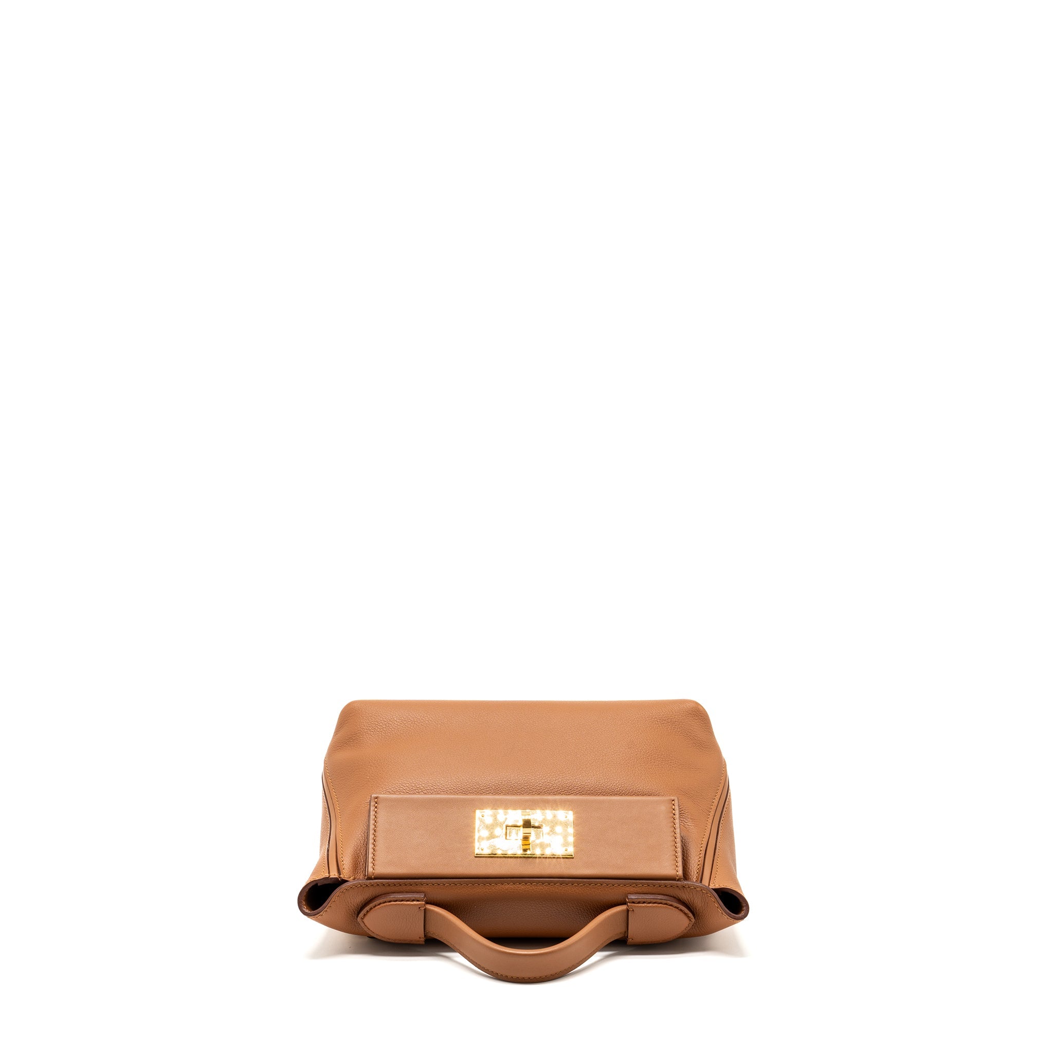 HERMES MINI 24/24 2424-21 BAG EVERCOLOR/ SWIFT GOLD GHW