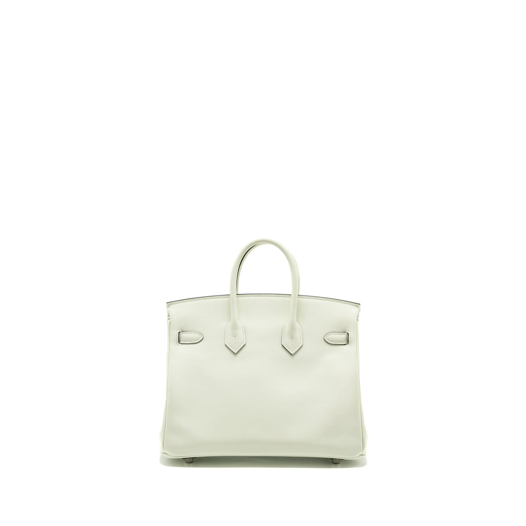 HERMES BIRKIN 25 SWIFT VERT FIZZ SHW