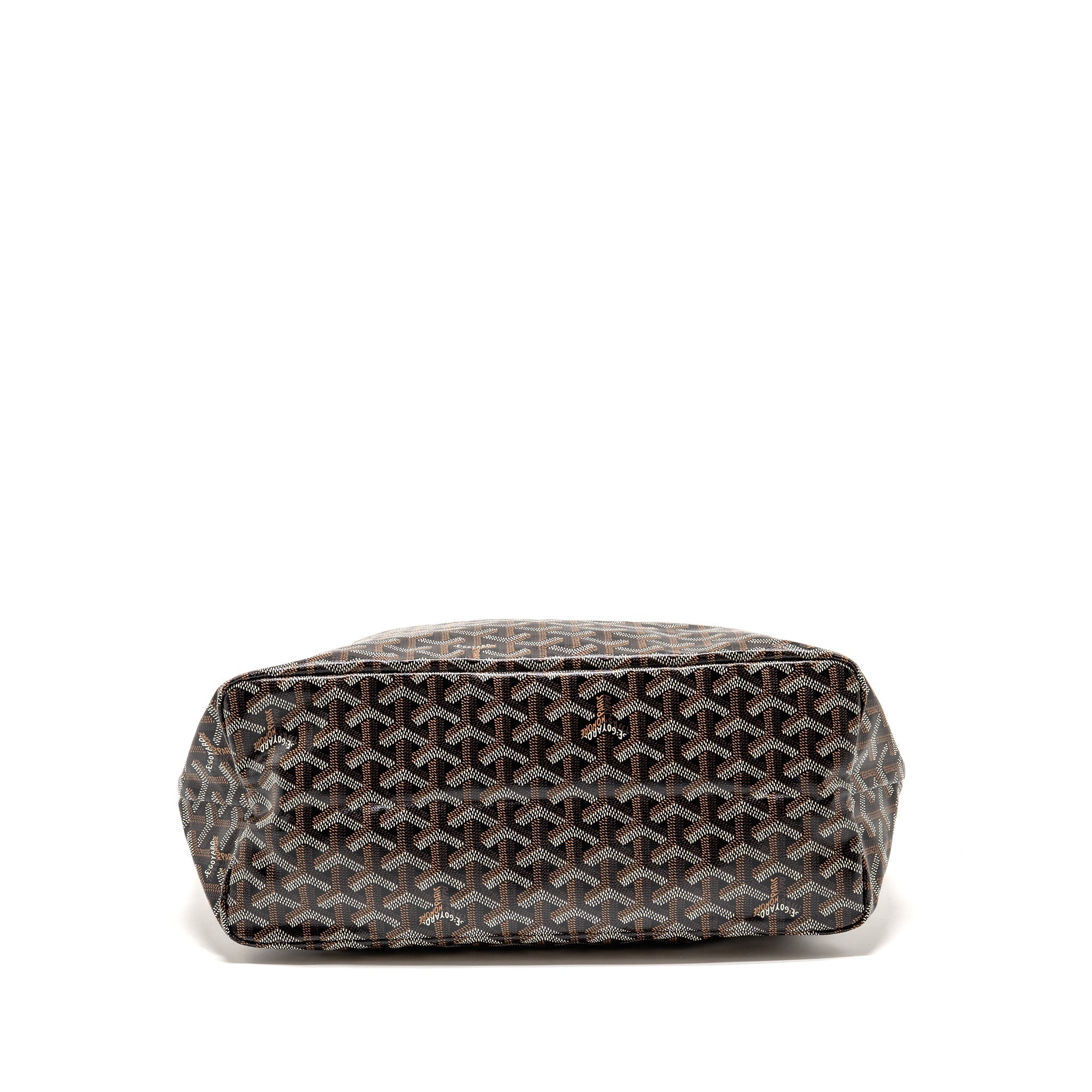 GOYARD SAINT LOUIS PM BAG GOYARDINE CANVAS/CALFSKIN NATUREL SHW