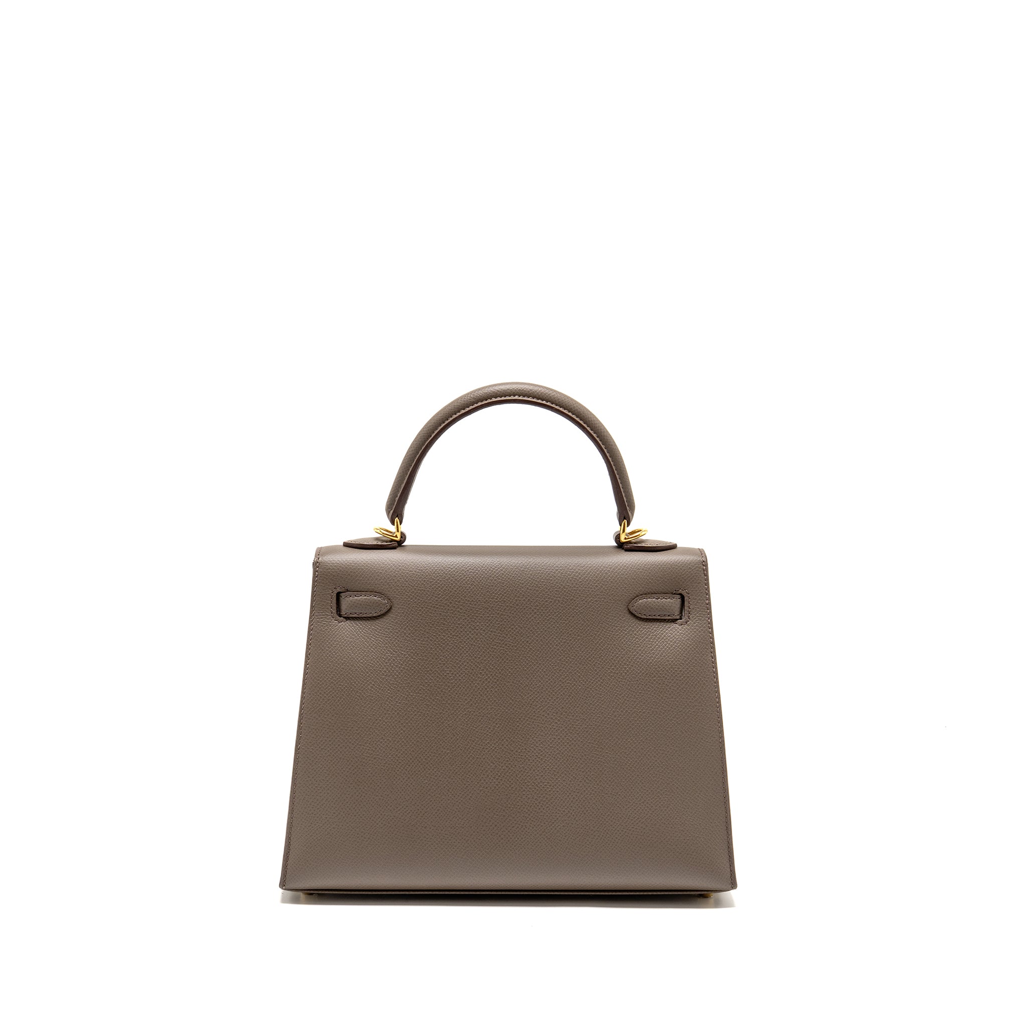 HERMES KELLY 25 EPSOM 8F GRIS ETAIN GHW
