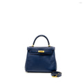 HERMES KELLY 25 SWIFT BLEU NAVY GHW