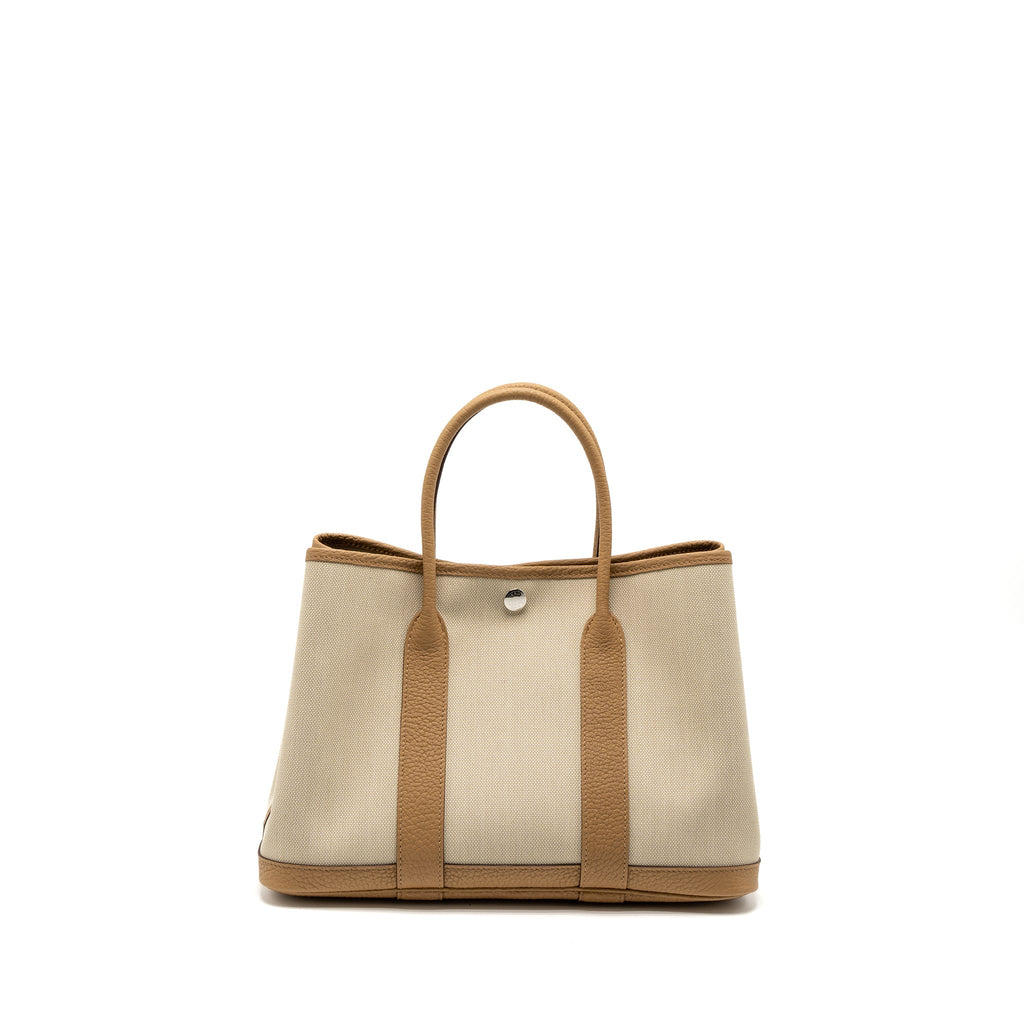 HERMES GARDEN PARTY 30 NEGONDA/CANVAS BISCUIT/BETON SHW