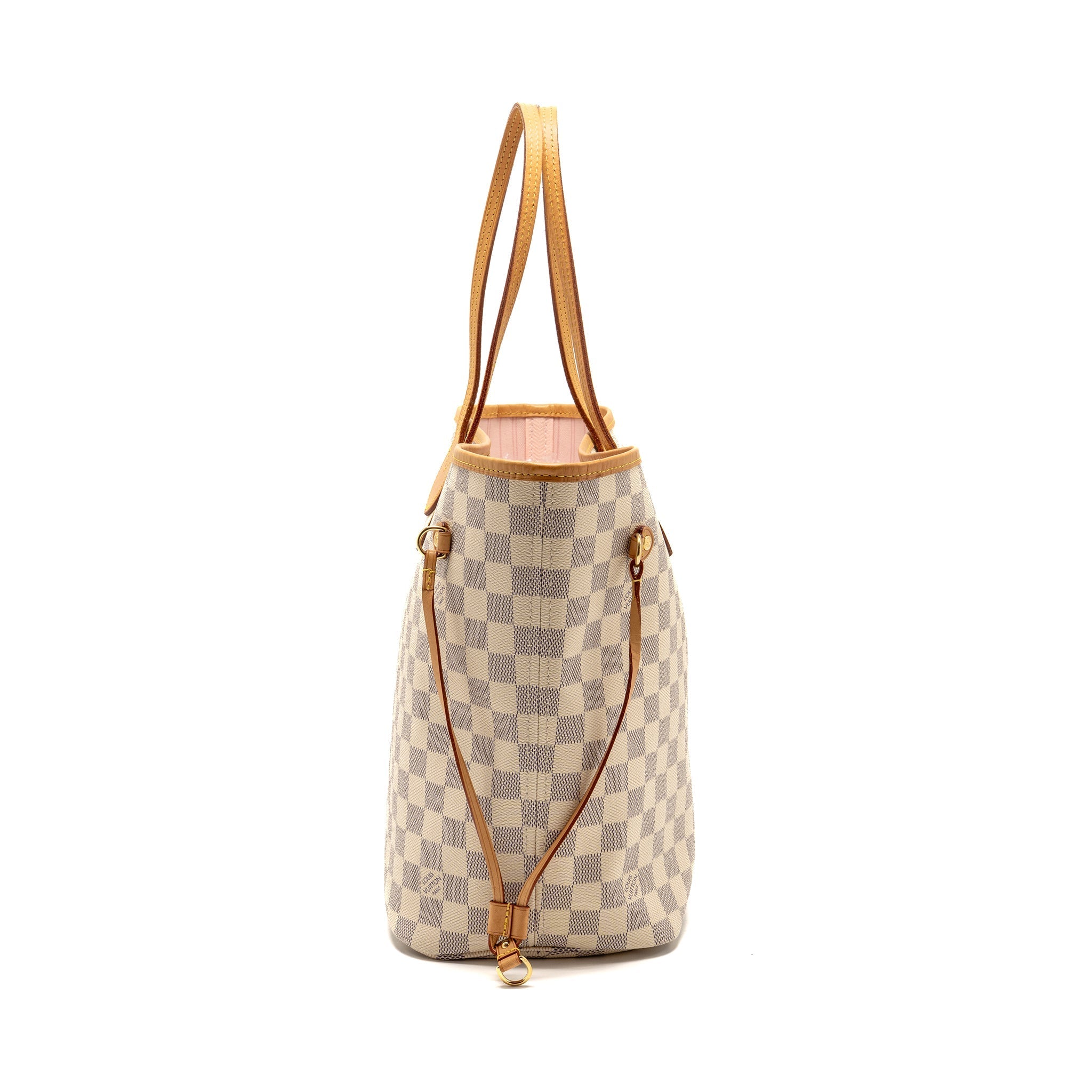 LOUIS VUITTON NEVERFULL MM DAMIER AZUR CANVAS GHW