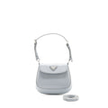 PRADA CLEO MINI BAG BRUSHED LEATHER CORNFLOWER BLUE SHW