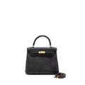 HERMES KELLY 25 TOGO BLACK GHW