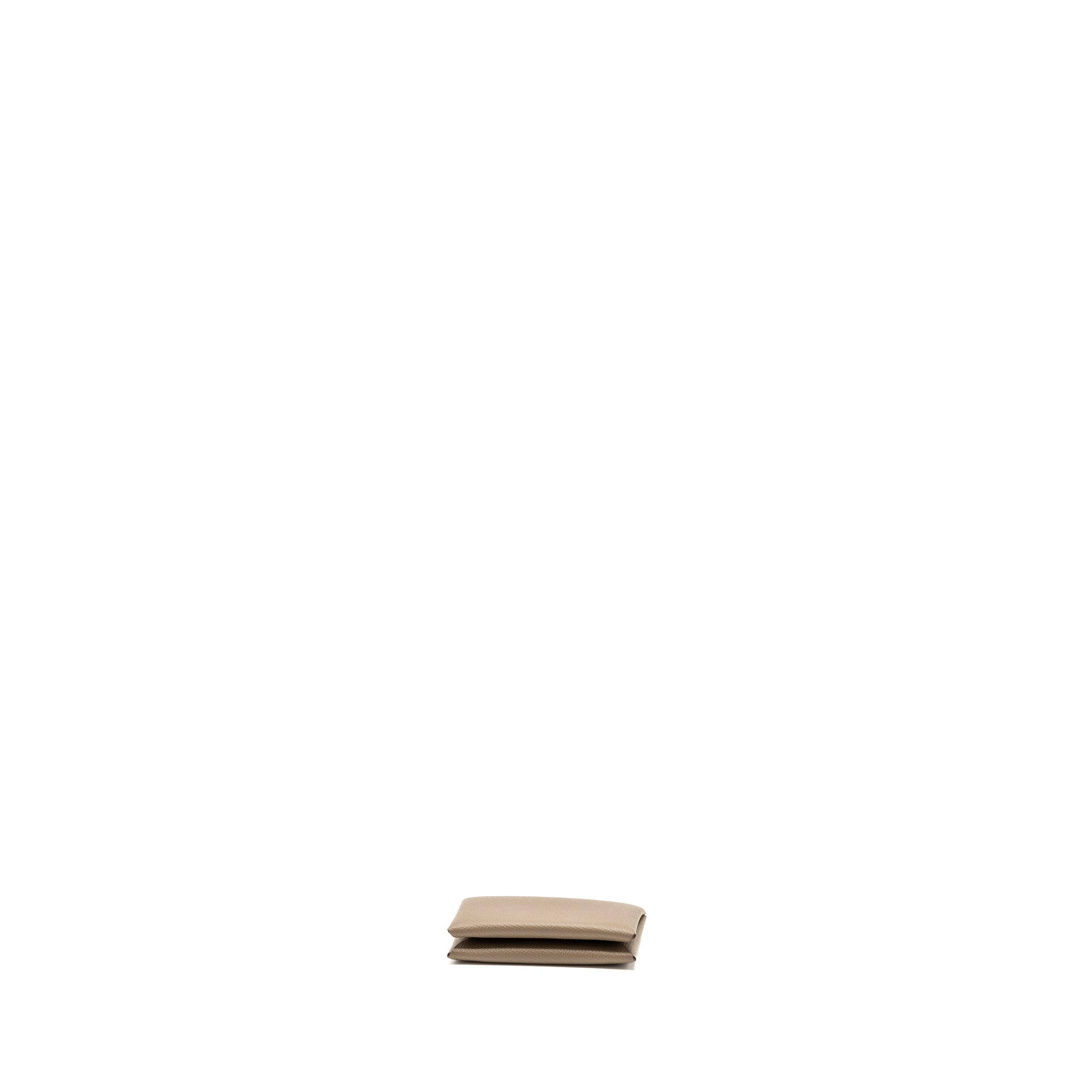 HERMES CALVI CARD HOLDER EPSOM ETOUPE SHW