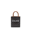 CELINE MINI VERTICAL CABAS TRIOMPHE CANVAS BROWN GHW