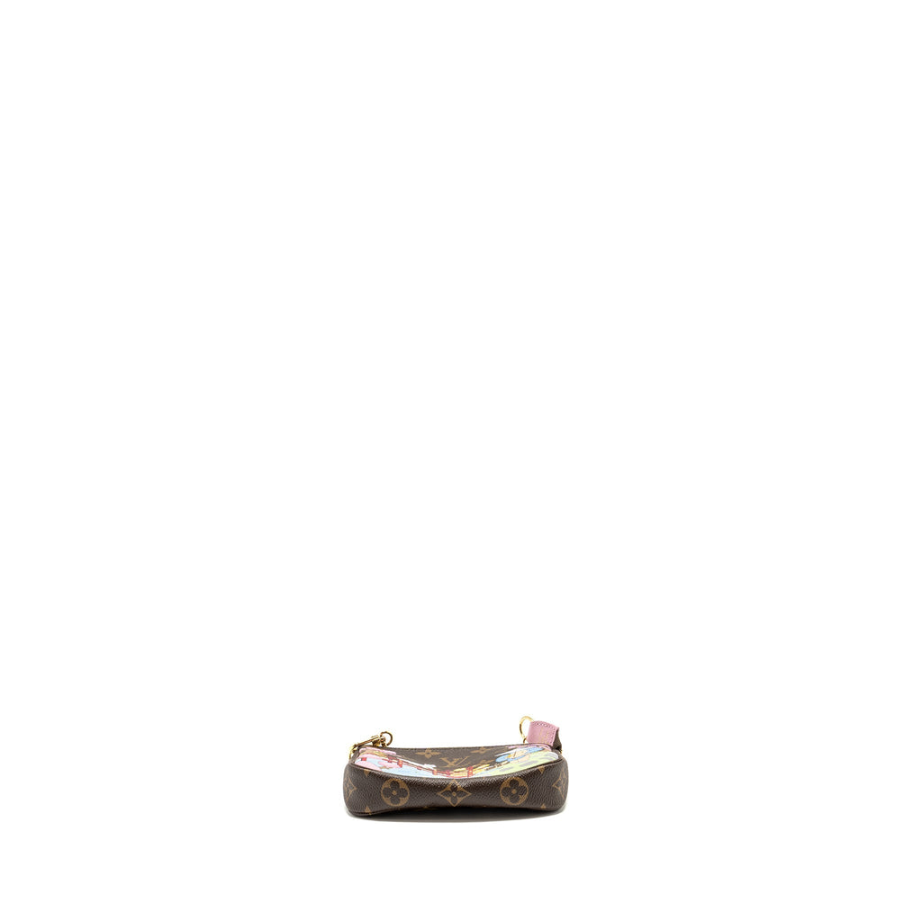 LOUIS VUITTON MINI POCHETTE ACCESSORIES 2021 CHRISTMAS LIMITED EDITION JAPANESE GARDEN SAKURA GHW