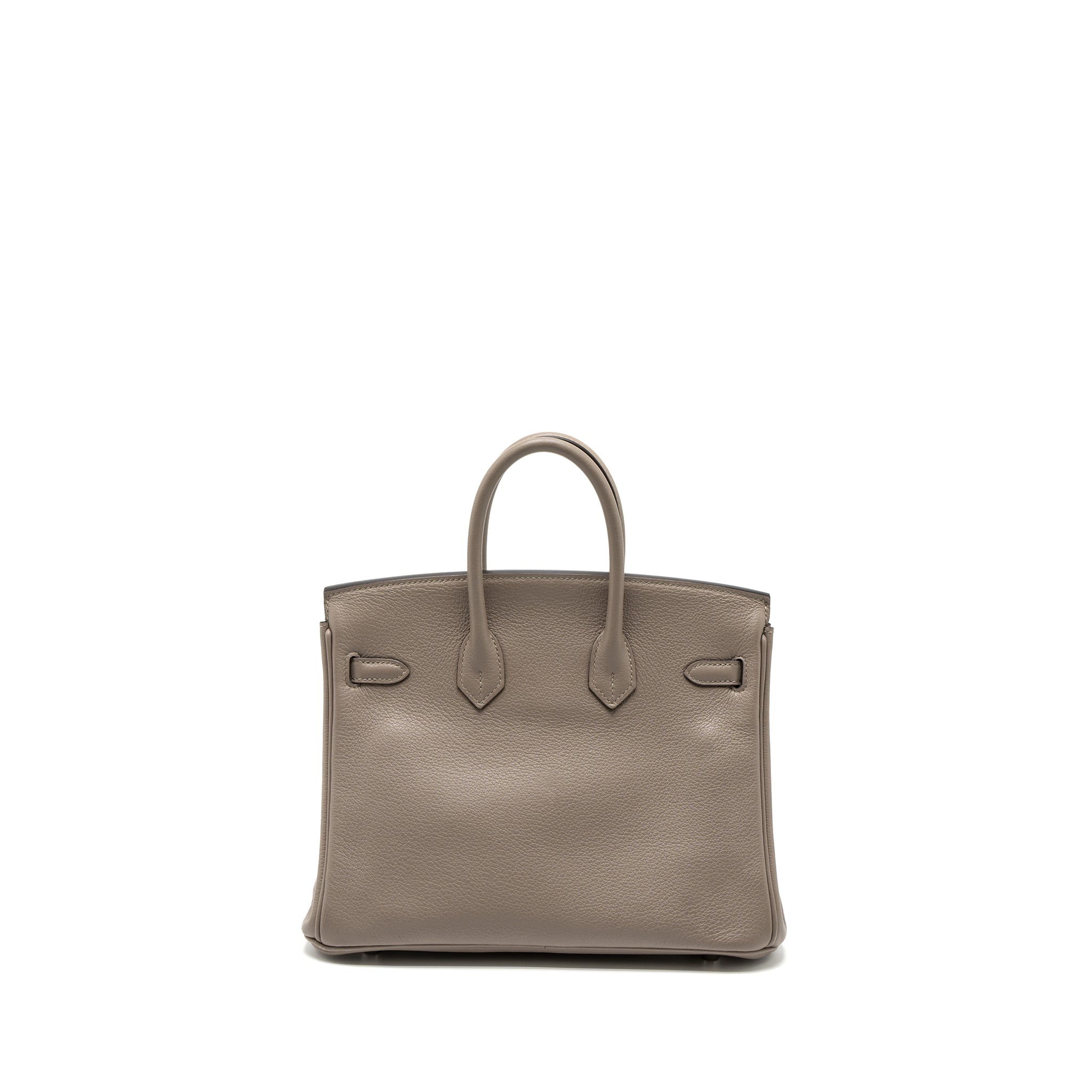HERMES BIRKIN 25 TAURILLON NOVILLO M8 GRIS ASPHALTE SHW