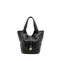 HERMES PICOTIN 22 LOCK BAG CLEMENCE BLACK GHW