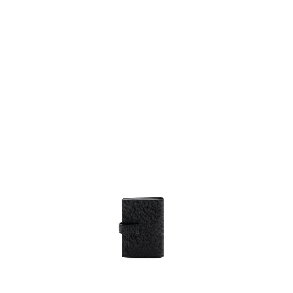 HERMES BEARN CARD HOLDER EPSOM SO BLACK WITH BLACK HARDWARE