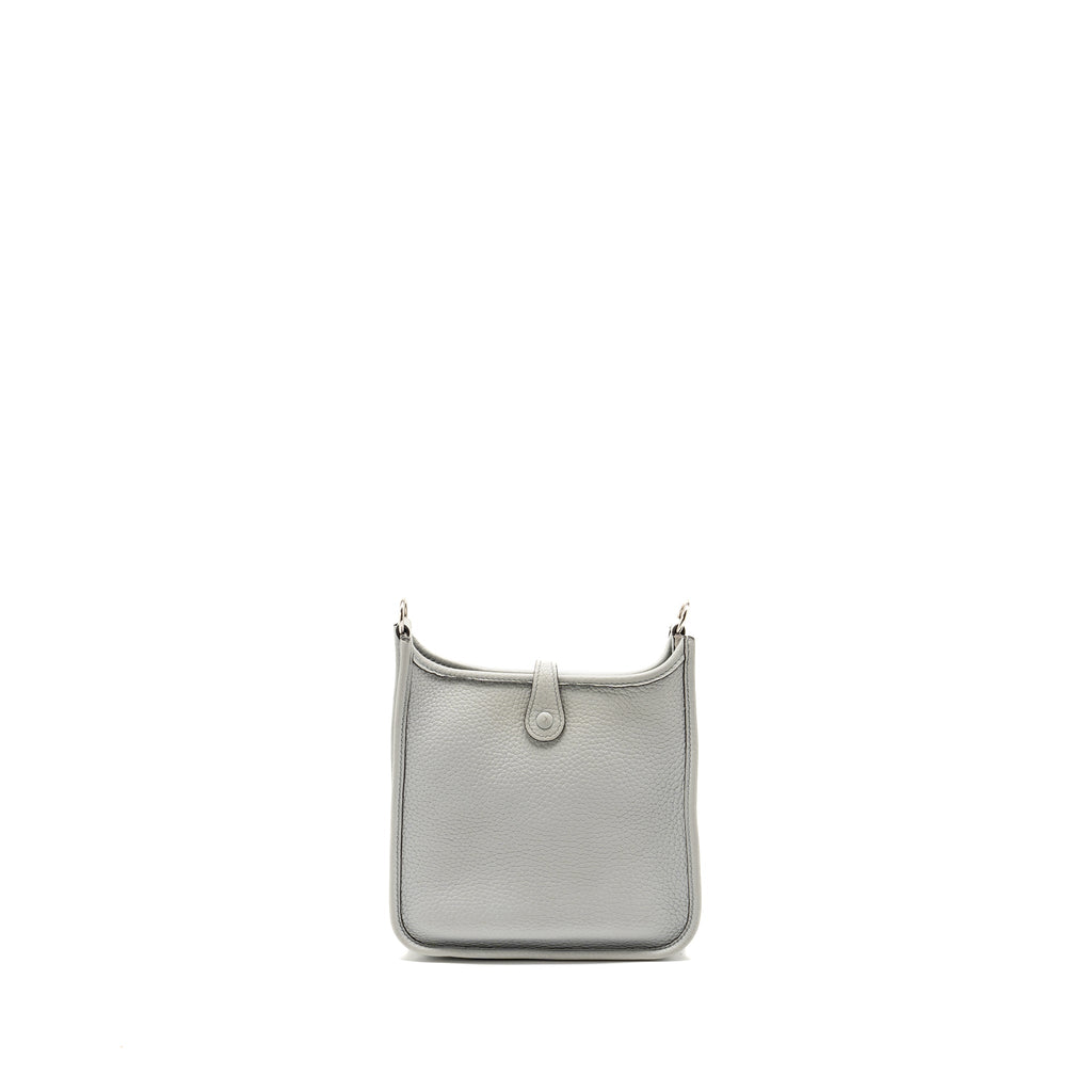 HERMES MINI EVELYNE CLEMENCE BLUE PALE SHW