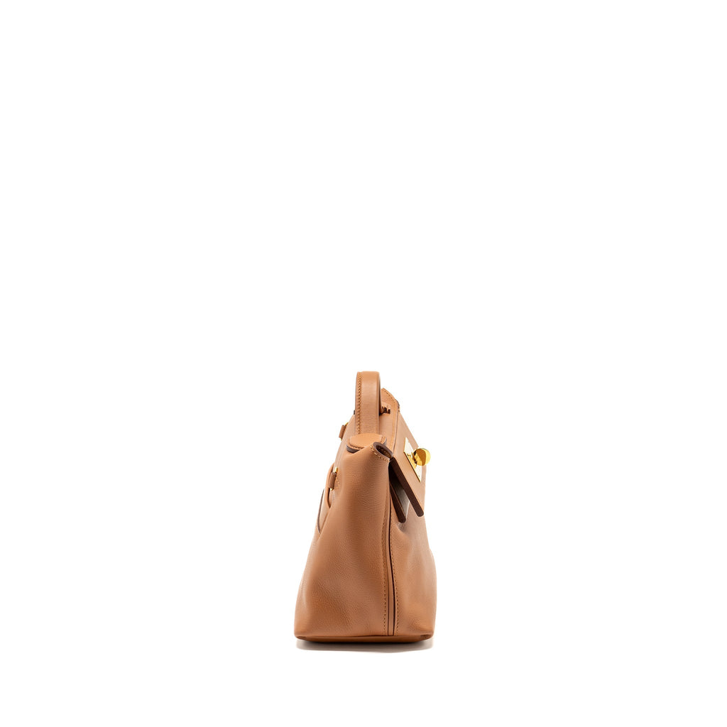 HERMES MINI 24/24 2424-21 BAG EVERCOLOR/ SWIFT GOLD GHW