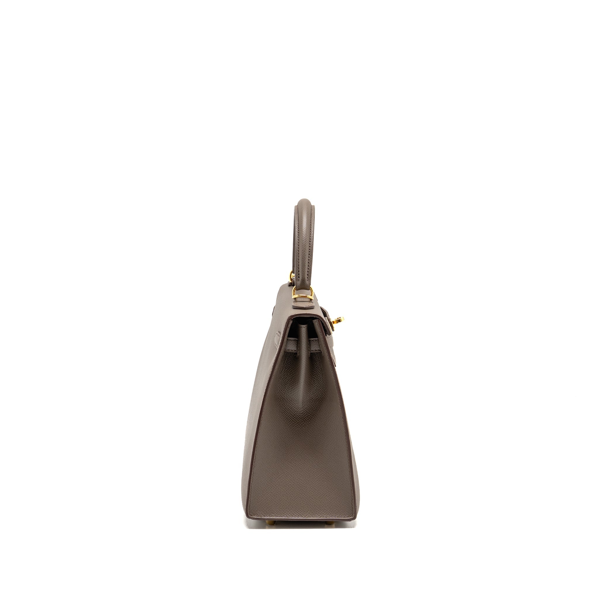 HERMES KELLY 25 EPSOM 8F GRIS ETAIN GHW