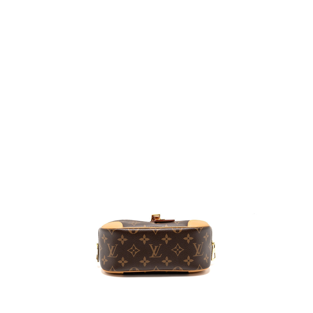 LOUIS VUITTON MINI DEAUVILLE SHOULDER BAG MONOGRAM CANVAS GHW