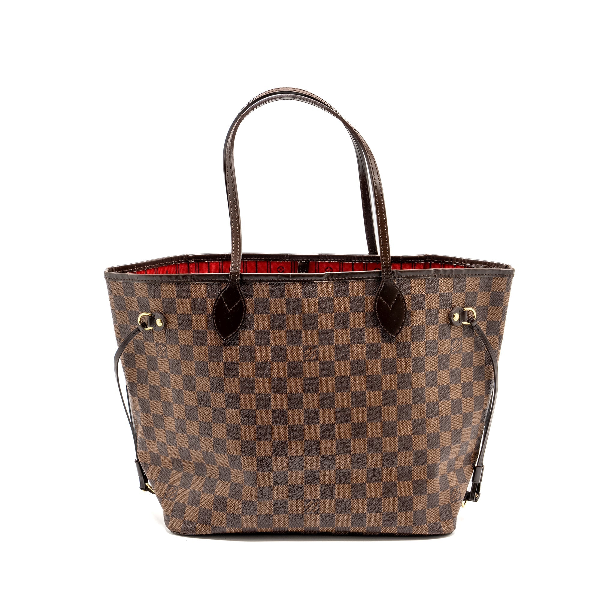 LOUIS VUITTON NEVERFULL MM DAMIER EBENE CANVAS GHW