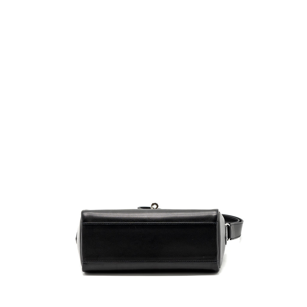 HERMES KELLY MESSANGER PM BAG EVERGRAIN BLACK SHW