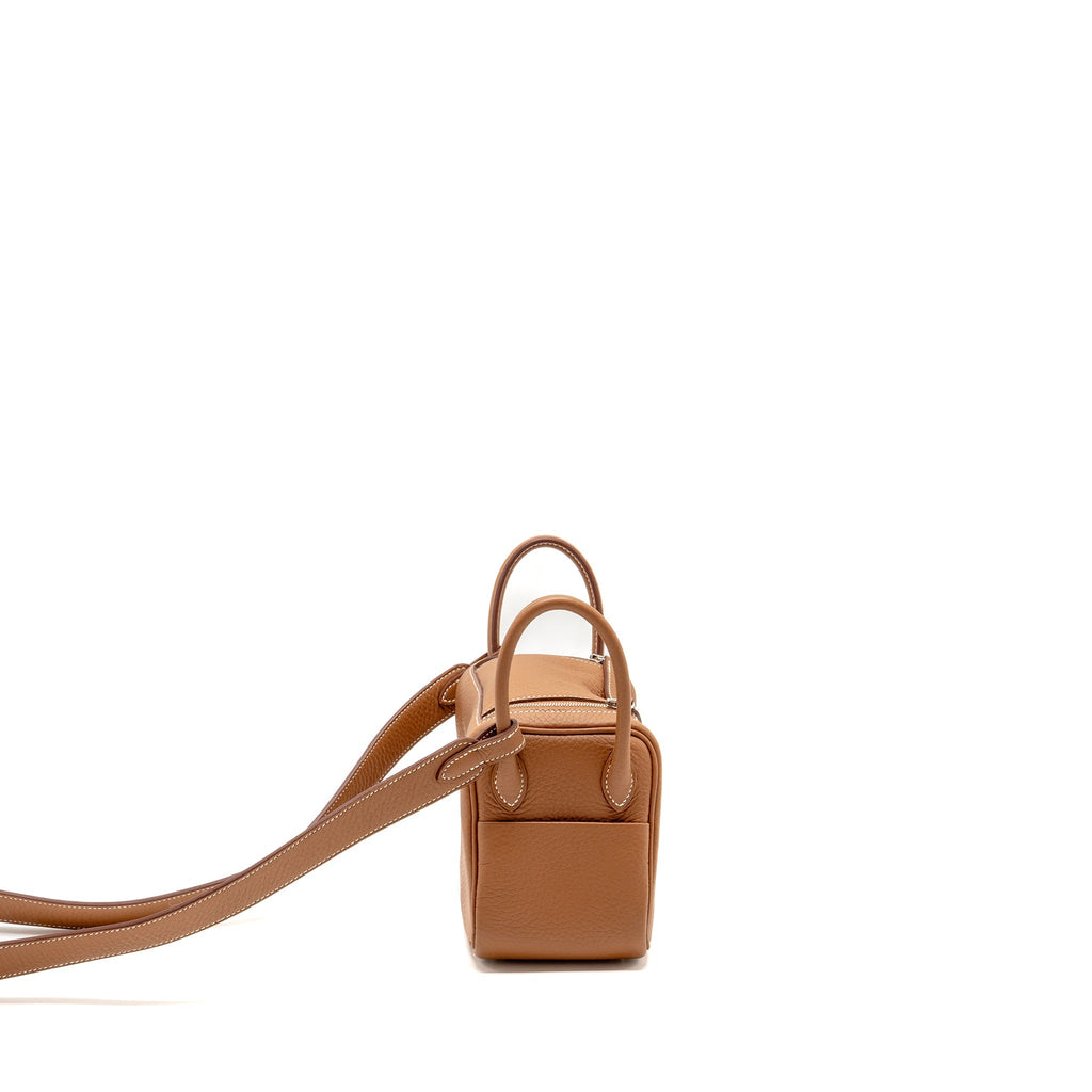 HERMES MINI LINDY II CLEMENCE GOLD SHW