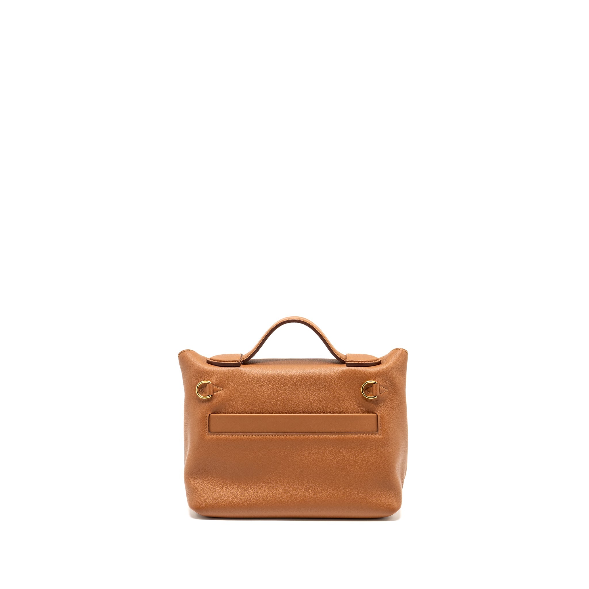 HERMES MINI 24/24 2424-21 BAG EVERCOLOR/ SWIFT GOLD GHW