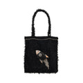 CHANEL ROCKET TOTE BAG TWEED BLACK SHW