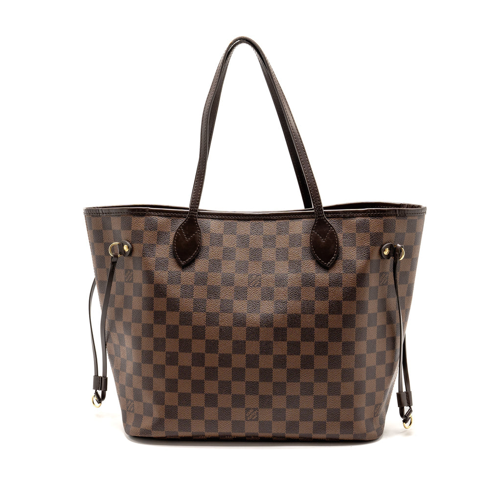 LOUIS VUITTON NEVERFULL MM DAMIER EBENE CANVAS GHW