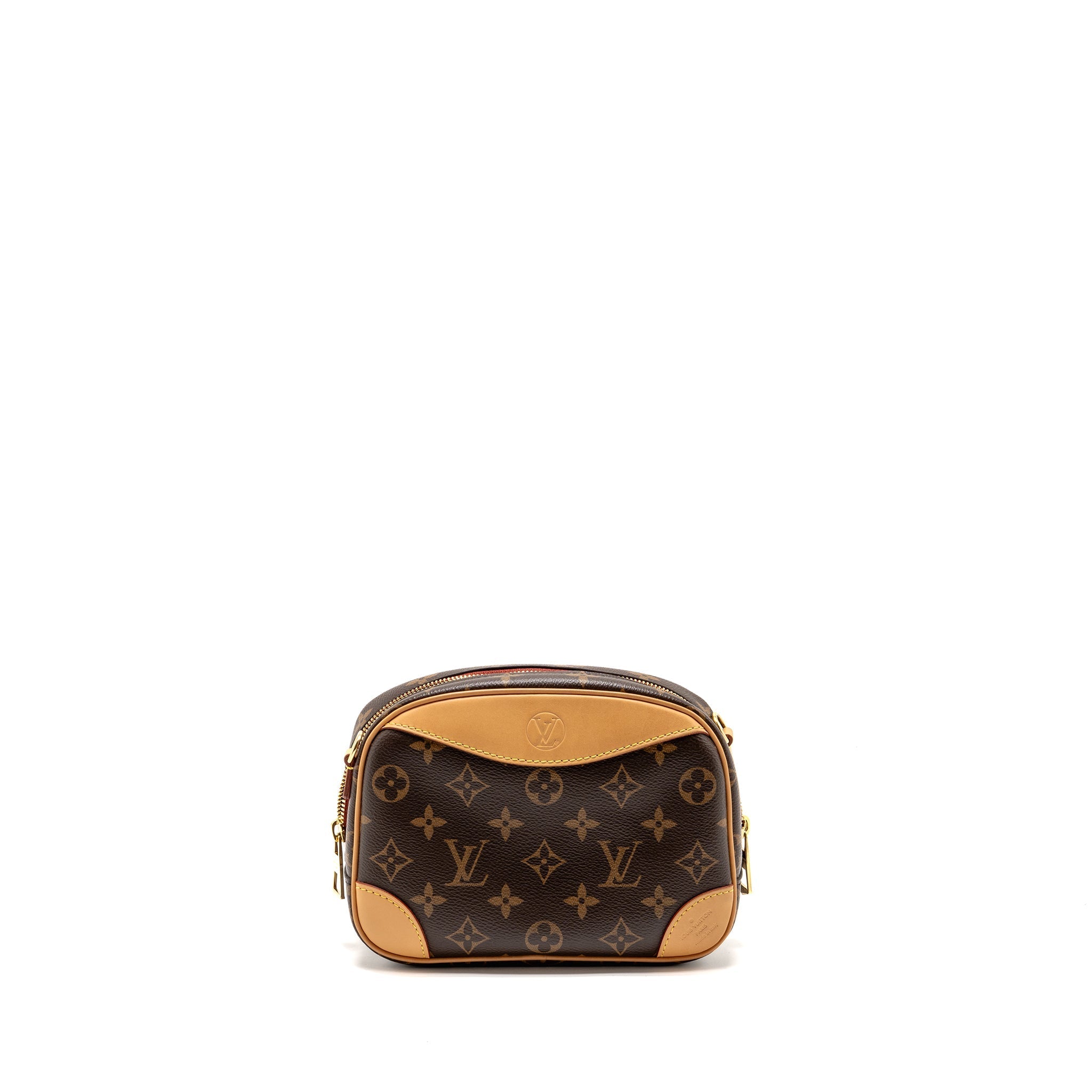 LOUIS VUITTON MINI DEAUVILLE SHOULDER BAG MONOGRAM CANVAS GHW