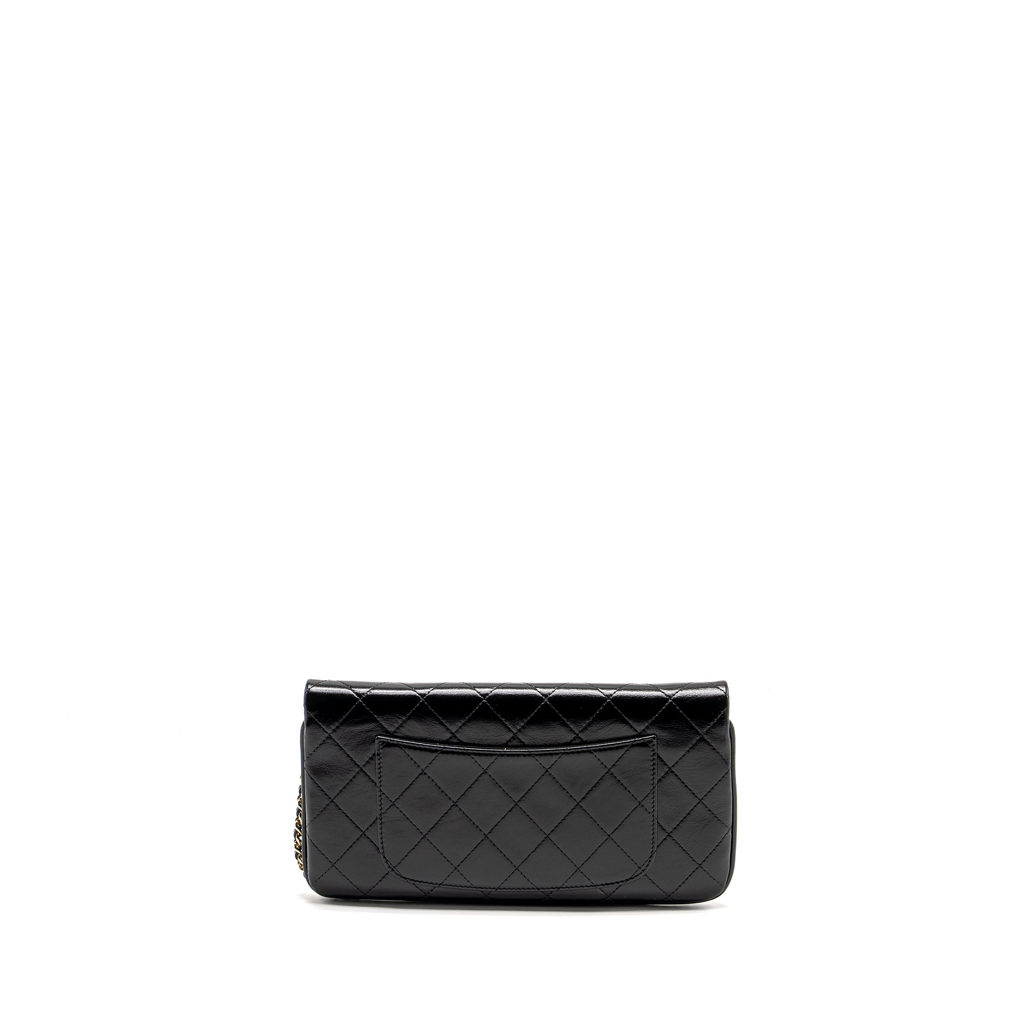 CHANEL 31 WALLET ON CHAIN SHINY CALFSKIN BLACK LGHW (MICROCHIP)
