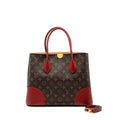 LOUIS VUITTON TOP HANDLE TOTE BAG MONOGRAM CANVAS / RED GHW