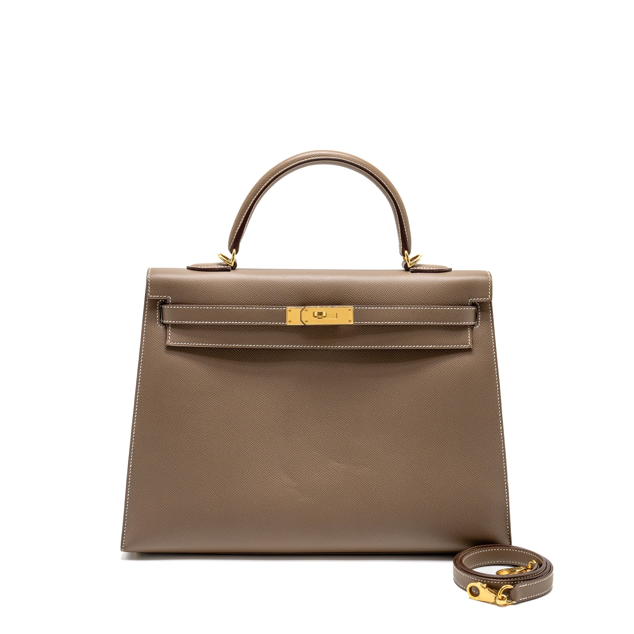 HERMES KELLY 35 EPSOM ETOUPE GHW