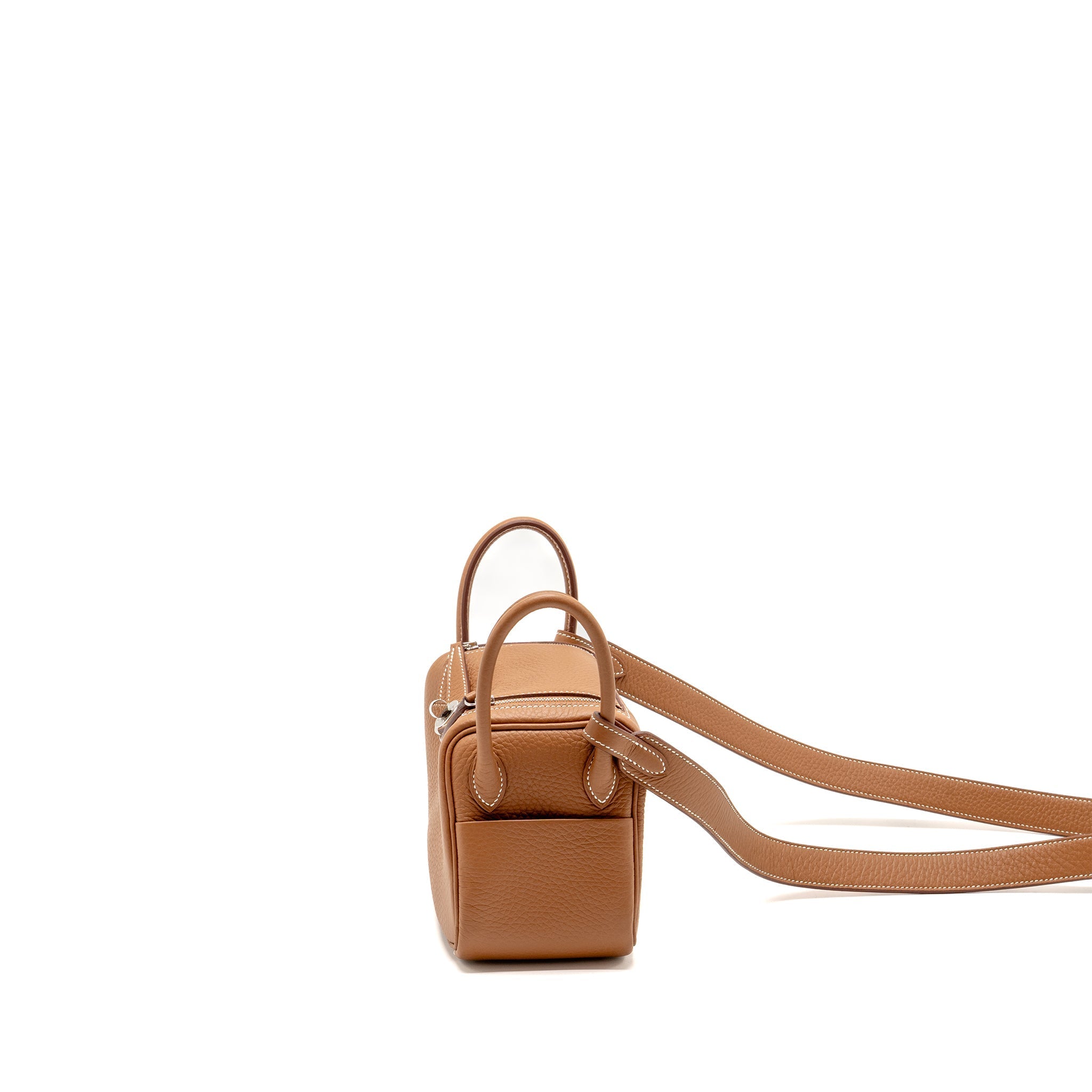 HERMES MINI LINDY II CLEMENCE GOLD SHW