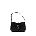 SAINT LAURENT/YSL LE 5 A 7 HOBO BAG SMOOTH CALFSKIN BLACK GHW