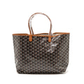 GOYARD SAINT LOUIS PM BAG GOYARDINE CANVAS/CALFSKIN NATUREL SHW