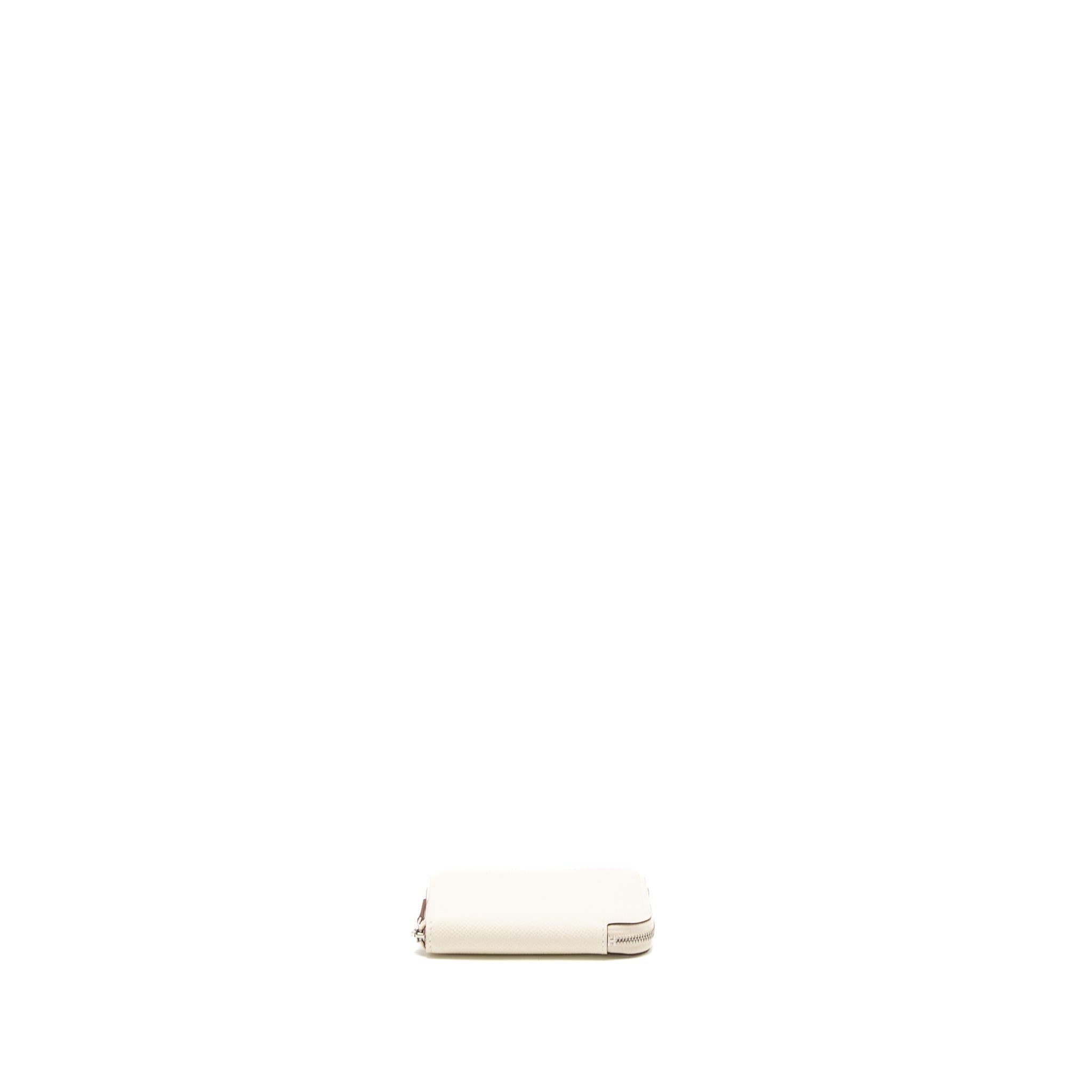 HERMES SILK IN COMPACT WALLET EPSOM NATA/CHAI/ROSE POURPRE SHW