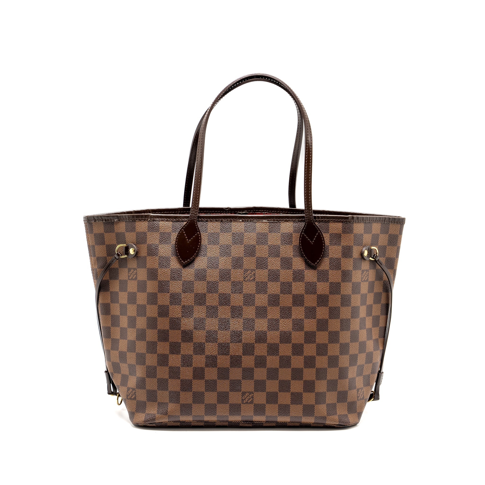 LOUIS VUITTON NEVERFULL MM DAMIER EBENE CANVAS GHW