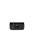 CHANEL 31 WALLET ON CHAIN SHINY CALFSKIN BLACK LGHW (MICROCHIP)
