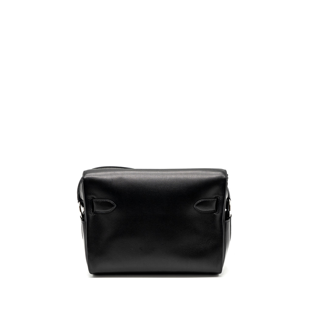 HERMES KELLY MESSANGER PM BAG EVERGRAIN BLACK SHW