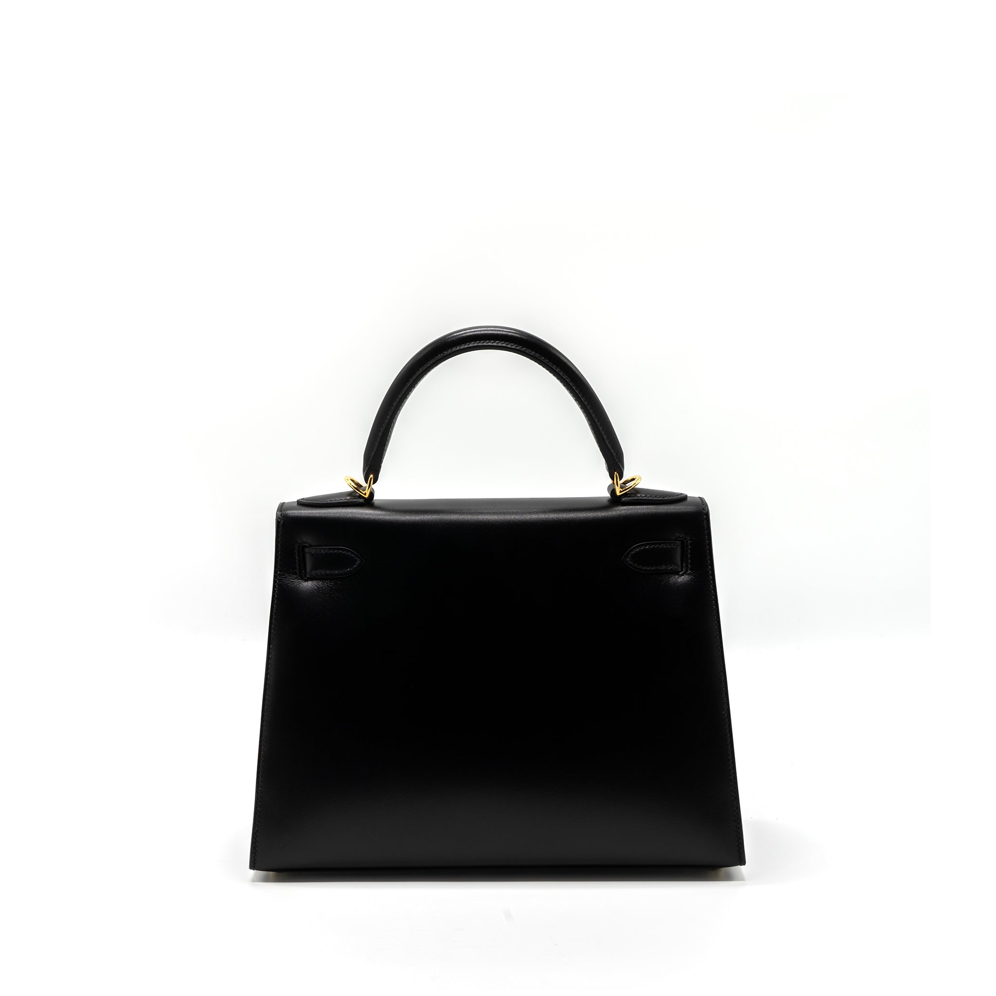 HERMES KELLY 28 BOX CALFSKIN BLACK GHW
