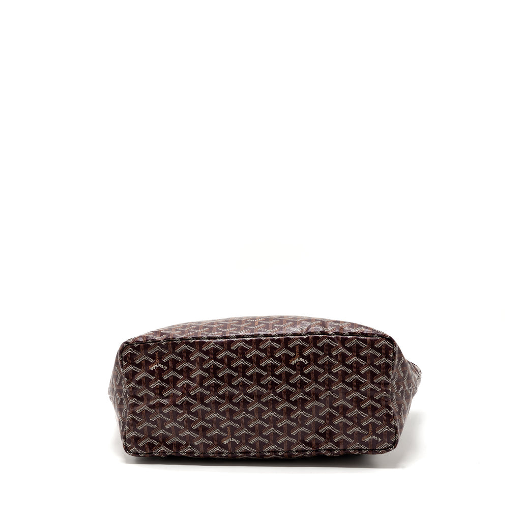 GOYARD SAINT LOUIS PM TOTE BAG CANVAS BURGUNDY SHW