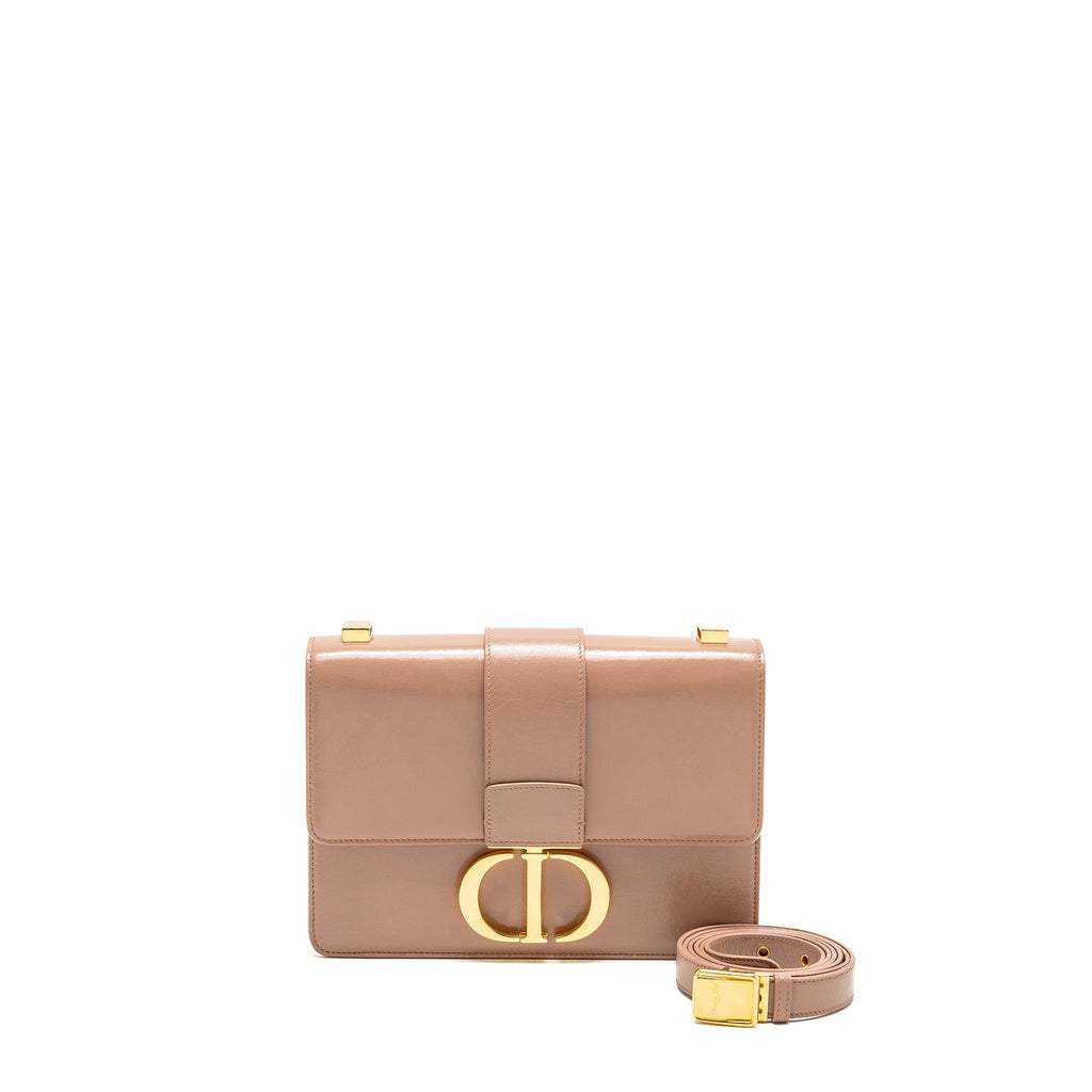 DIOR 30 MONTAIGNE BAG CALFSKIN DARK BEIGE GHW