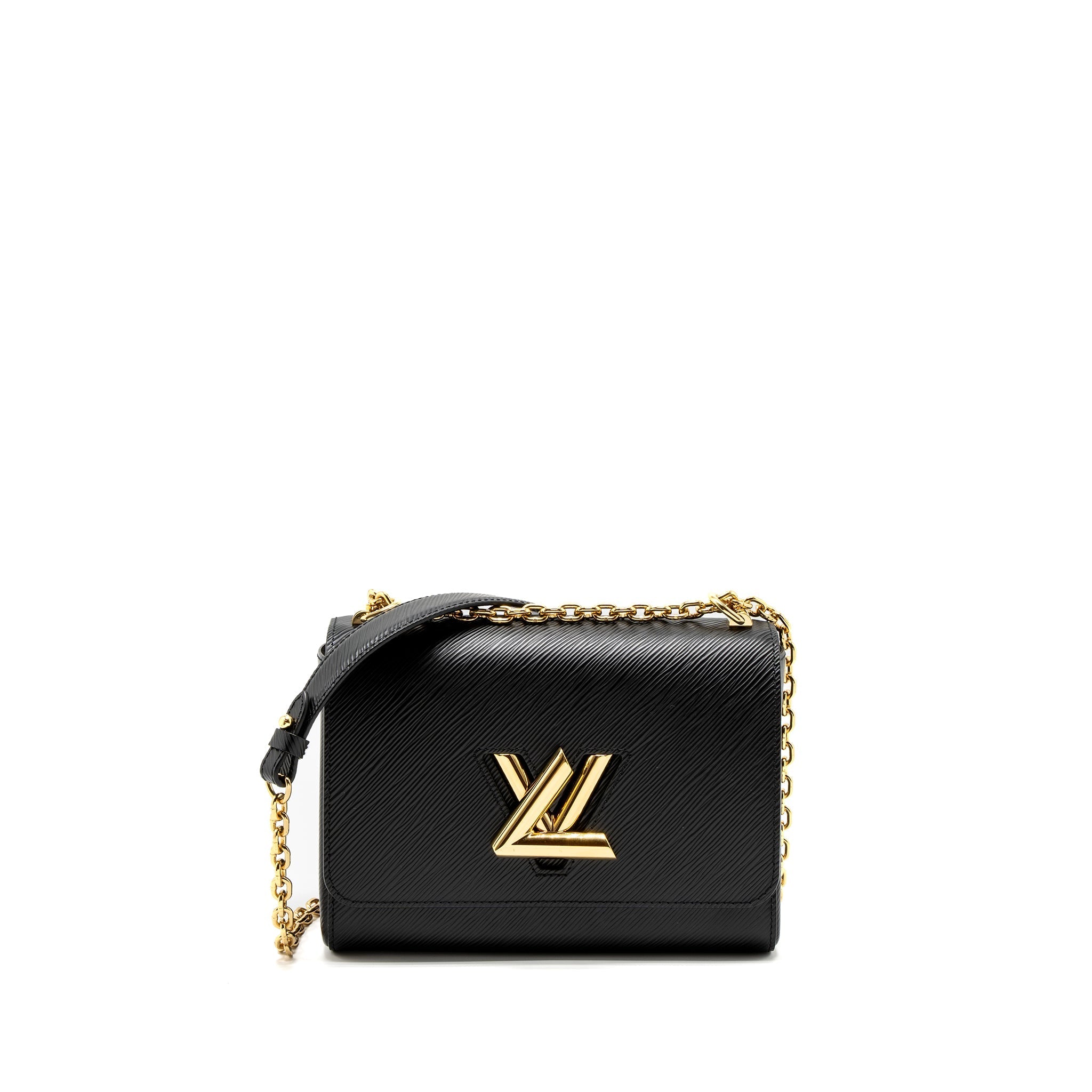 LOUIS VUITTON TWIST MM EPI BLACK GHW