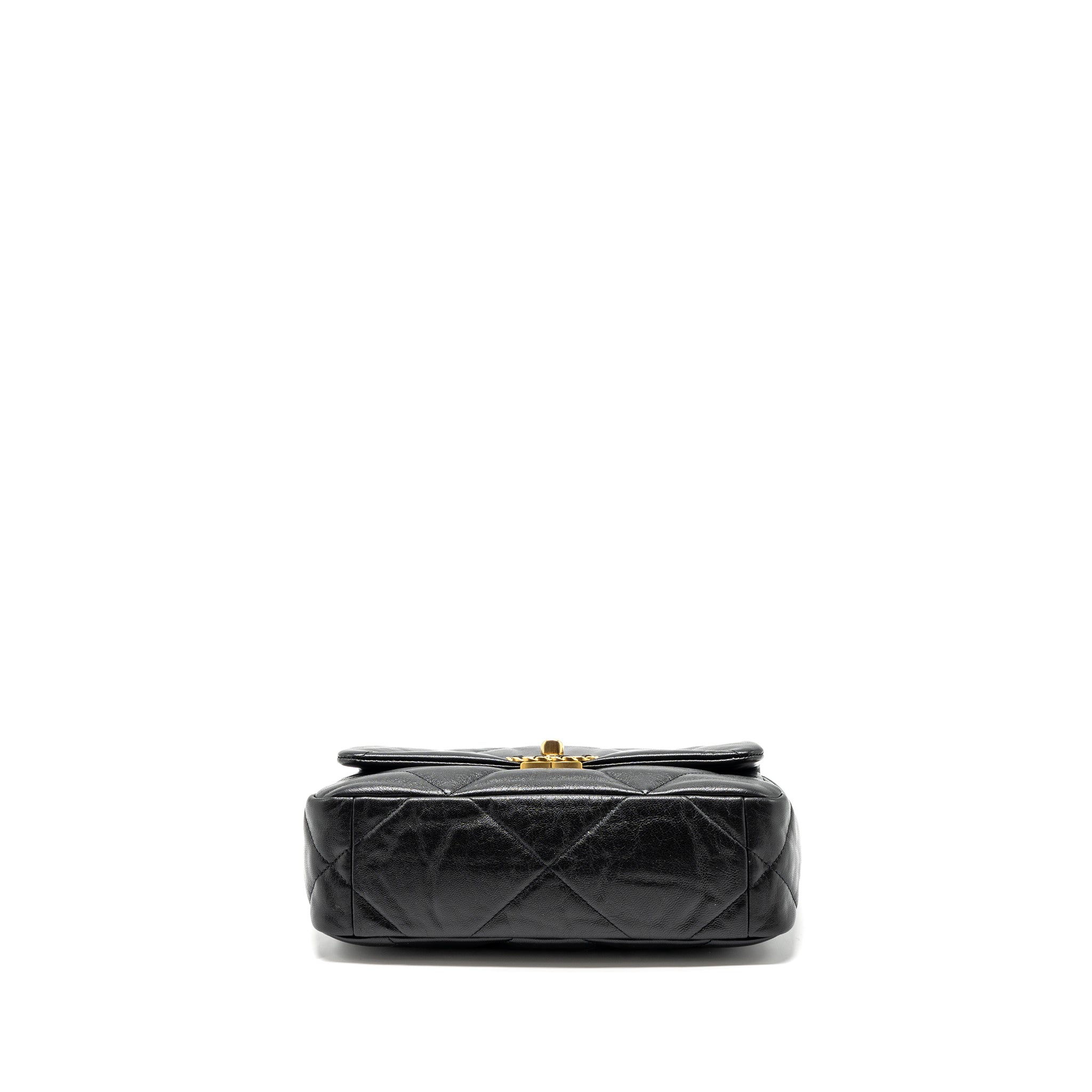 CHANEL SMALL 19 BAG GOATSKIN BLACK MULTICOLOUR HARDWARE