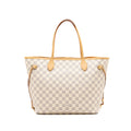 LOUIS VUITTON NEVERFULL MM DAMIER AZUR CANVAS GHW