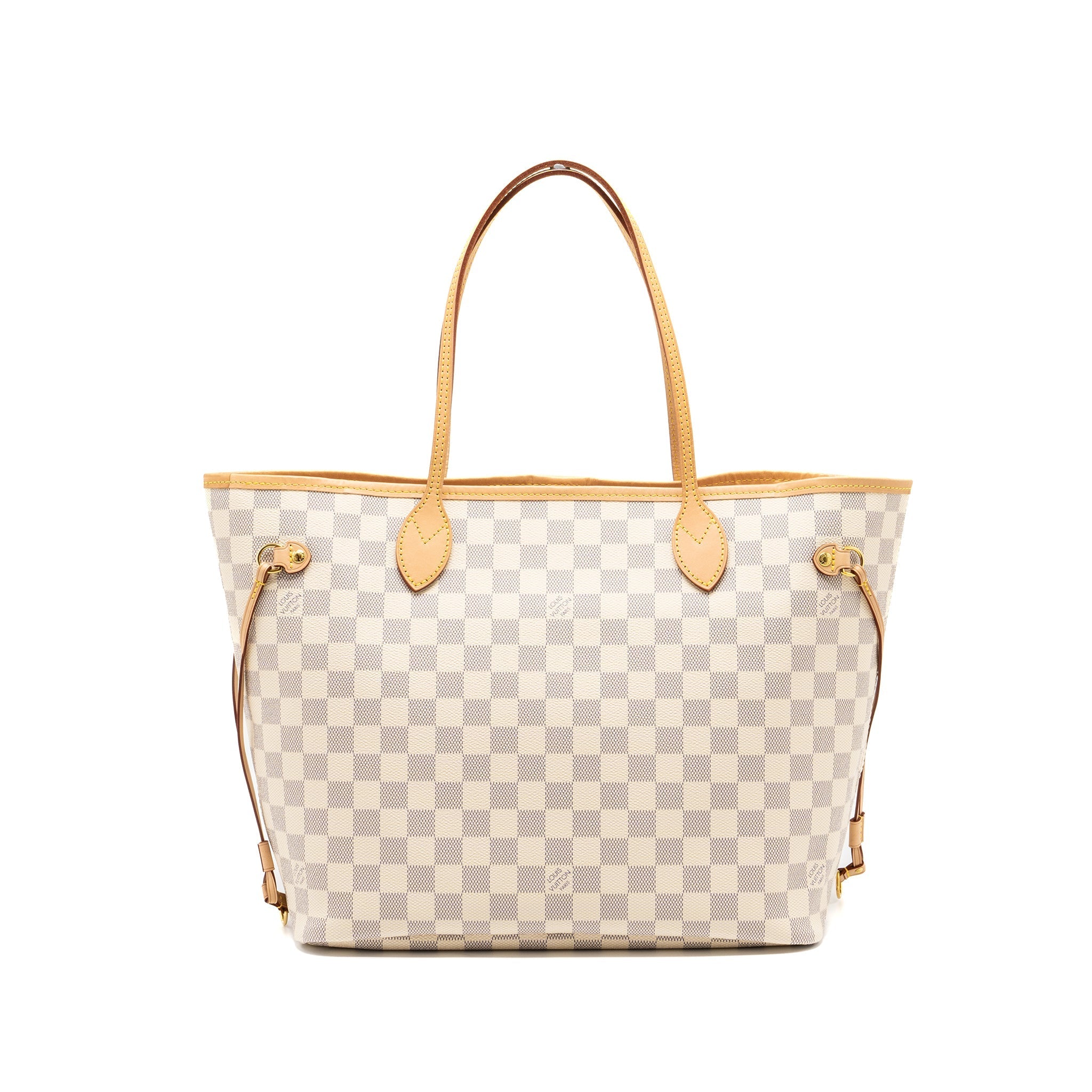 LOUIS VUITTON NEVERFULL MM DAMIER AZUR CANVAS GHW