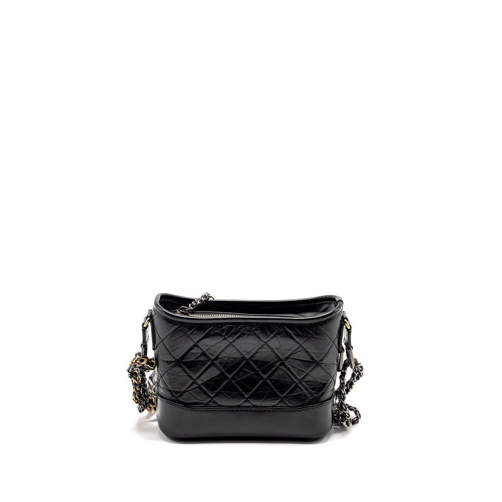 CHANEL SMALL GABRIELLE HOBO BAG CALFSKIN BLACK MULTICOLOUR HARDWARE
