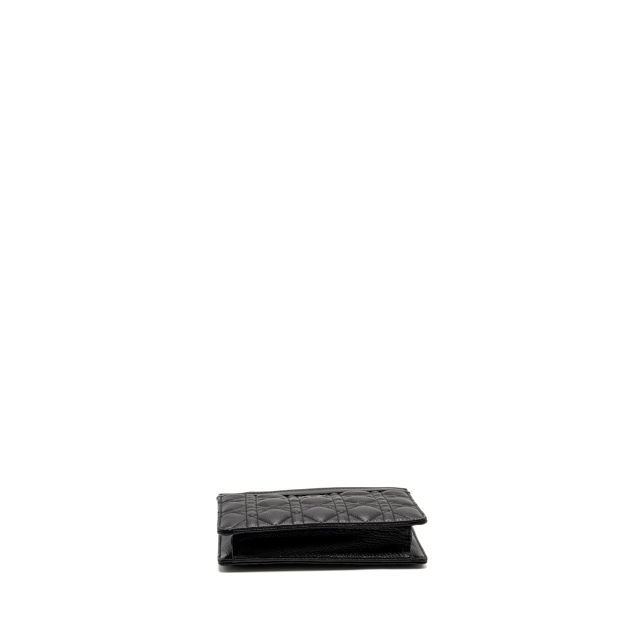 DIOR CARO EVERY DIOR POUCH SUPPLE CALFSKIN BLACK GHW