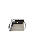 HERMES HERBAG MINI CANVAS/COWHIDE BLACK ECRU GHW