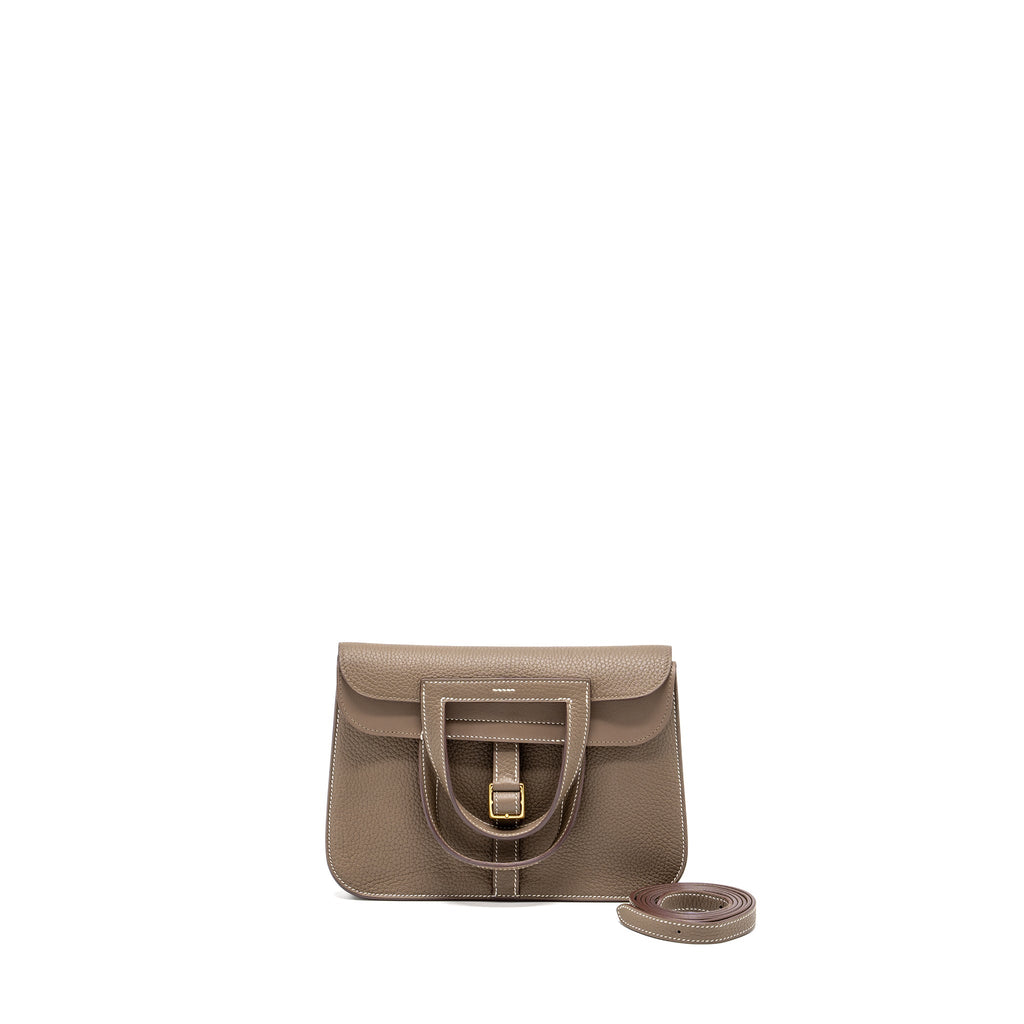 HERMES HALZAN 25 CLEMENCE ETOUPE GHW