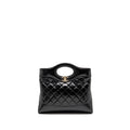 CHANEL 24S MINI 31 BAG SHINY LAMBSKIN BLACK LGHW (MICROCHIP)