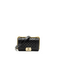 CHANEL SMALL BOY BAG LAMBSKIN BLACK GHW