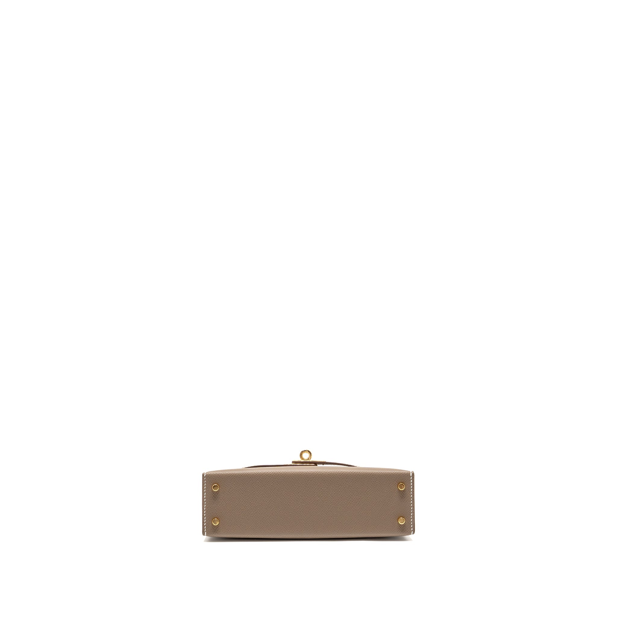 HERMES MINI KELLY II EPSOM ETOUPE GHW
